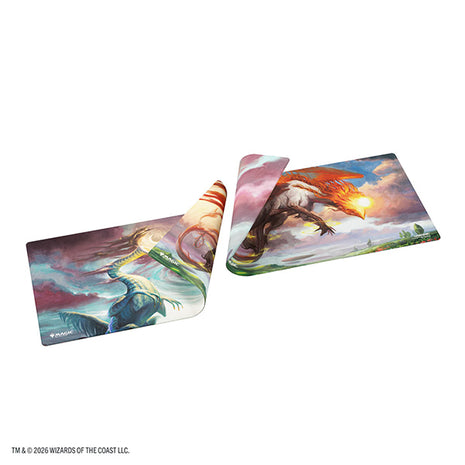 Playmat: MTG Double-sided Printed- Lorwyn Eclipsed- Eirdu, Carrier of Dawn/Isilu, Carrier of Twilight