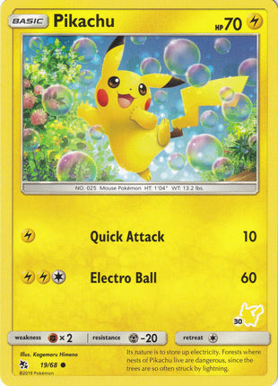 Pikachu - 19/68 (#30 Pikachu Stamped)