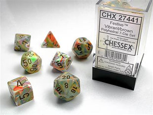 Chessex 7 - Vibrant Brown