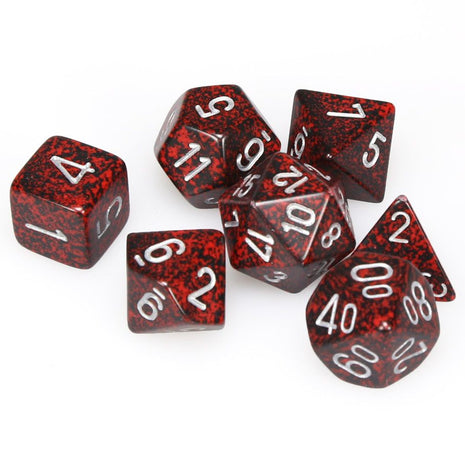Chessex 7 - Speckled Silver Volcano