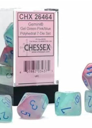 Chessex 7 - Luminary Green, Pink & Blue Color