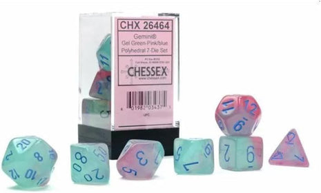Chessex 7 - Luminary Green, Pink & Blue Color