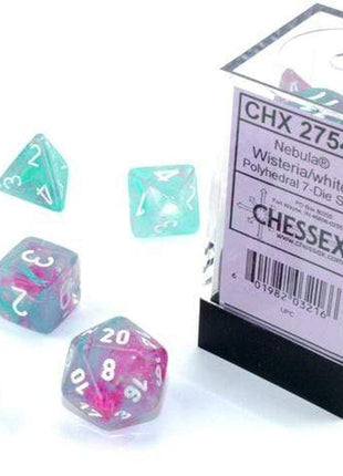 Chessex 7 - Nebula Luminary Wisteria with White