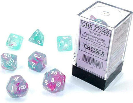 Chessex 7 - Nebula Luminary Wisteria with White