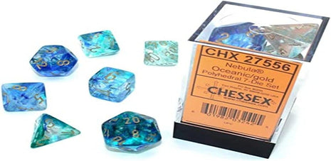 Chessex 7 - Oceanic Nebula with Gold