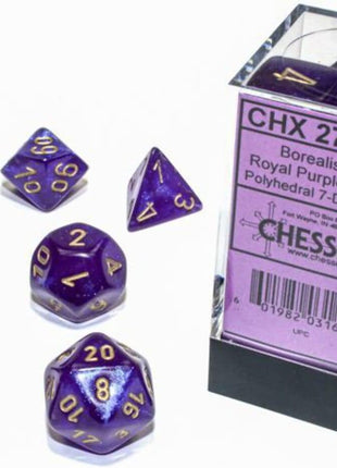 Chessex 7 - Borealis Royal Purple/Gold