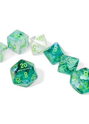 Chessex 7 - Borealis Luminary Kelp/light green