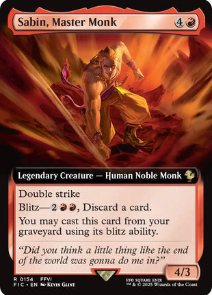 Sabin, Master Monk (Extended Art)