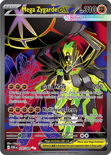 Mega Zygarde ex - 104/088