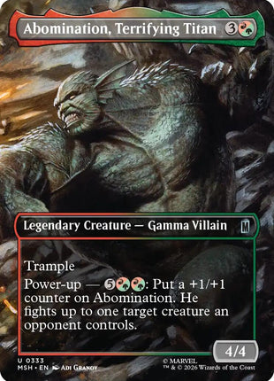 Abomination, Terrifying Titan (Borderless)