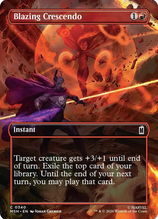 Blazing Crescendo (Borderless)