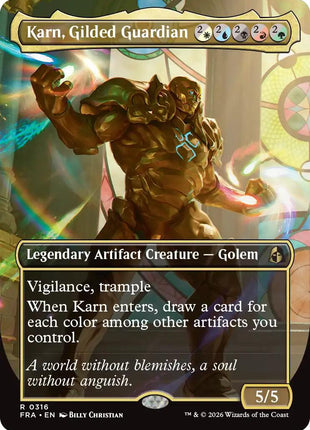 Karn, Gilded Guardian (Borderless)