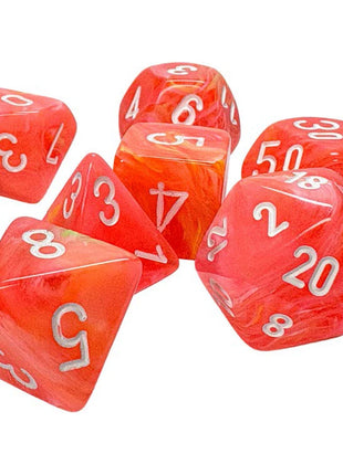 Chessex 7 Mega - Dahlia White