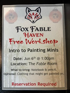 Intro to Painting Minis Workshop - Free