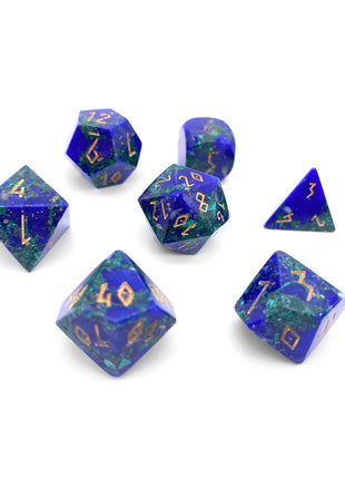 Norse Foundry: Lapis Malachite - 7 Piece Dice