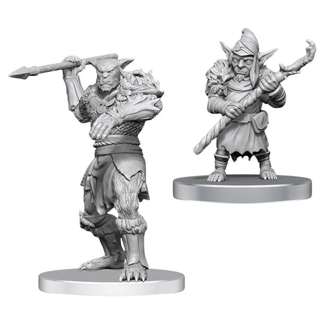 Dungeons and Dragons Miniature:  Bugbear Stalker & Goblin Hexer