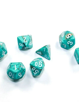 Chessex 7 Mini: Oxi-Copper with White