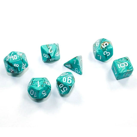Chessex 7 Mini: Oxi-Copper with White