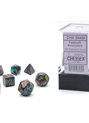 Chessex 7 Mini: Mosaic with Yellow