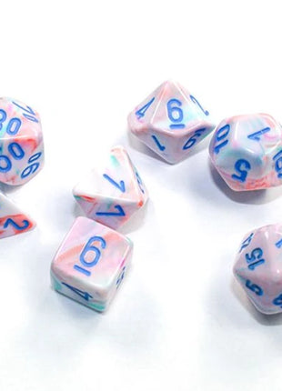 Chessex 7 Mini: Pop Art with Blue