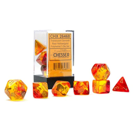 Chessex 7: Red-Yellow/Gold