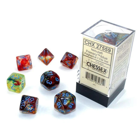 Chessex 7: Nebula Primary with Turquoise