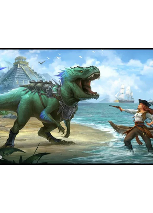 GameHead Mat: Dinosaur vs Pirate