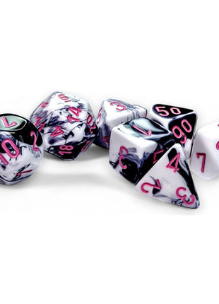 Chessex 7 - Gemini Black-White/pink