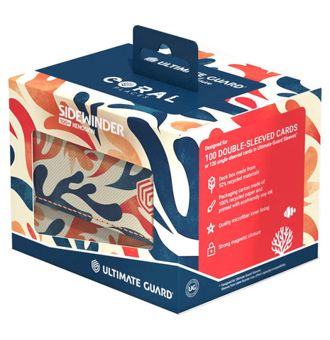Sidewinder 100+ Deck Box - Coral Places: Mellow Sea