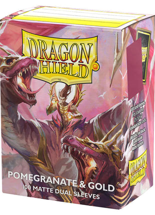 Dragon Shield - Dual: Pomegranate & Gold