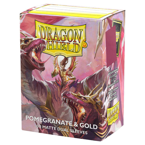 Dragon Shield - Dual: Pomegranate & Gold